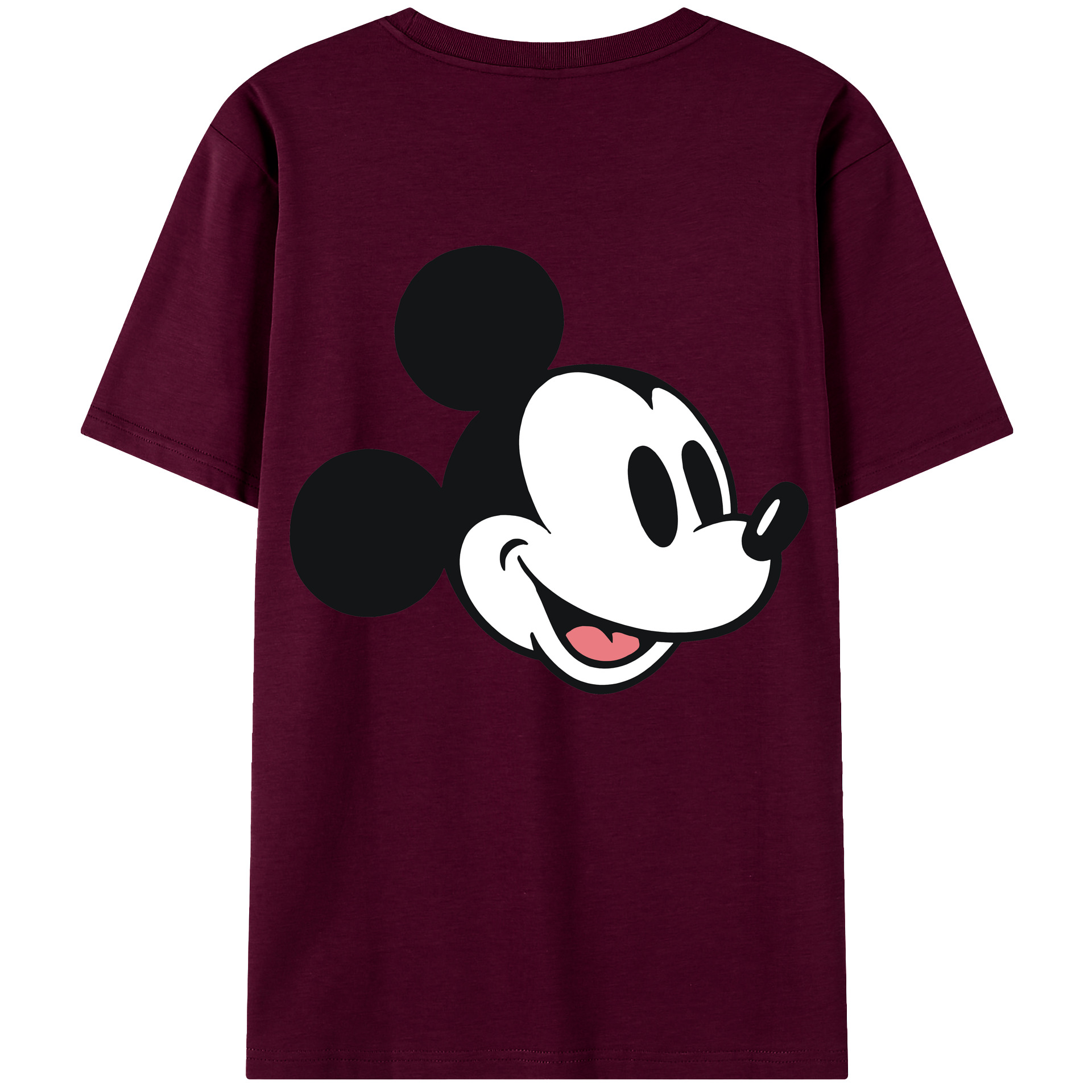 （画像用） ミッキーマウス Mickey Mouse レディース半袖Tシャツ(バックプリント)